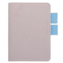 Pink A6 Notebook Case with Pen Holder Card Slot Fabric PU for DIY