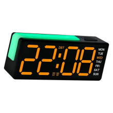 Alarm Clock for Bedroom Digital Clock Digital Alarm-orangeLight
