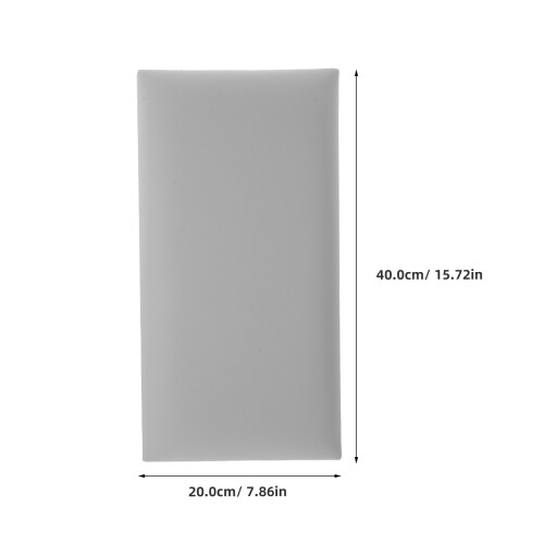 3Pcs Light Grey Soft PVC Wall Cushion Padding for Childrens Room 1