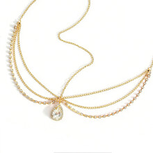 Lightweight Metallic Bridal Accessory With Sparkling Sequins And