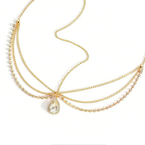 Lightweight Metallic Bridal Accessory With Sparkling Sequins And