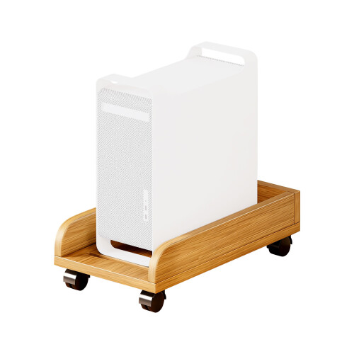Adaptable Wooden CPU Rack On Casters Designed For Office Or-YM