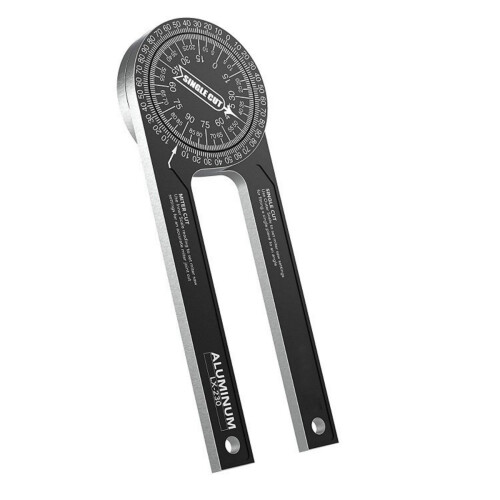 Angle Protractor | Aluminum Angle Ruler, 360 Angle Measurement, with Laser-Engraved Graduations, for Woodworking, Homework, Constructi