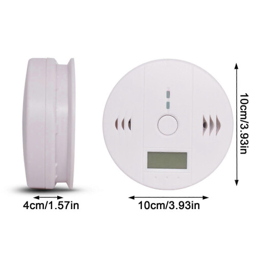 2 Pack Smoke Detector And Carbon Monoxide Detector Alarm With Lcd Display A 2