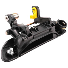 Right Front Exterior Outside Door Handles Black RH Compatible With 2001-2005 Honda Civic Sedan