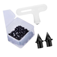 50-piece running shoe spikes - 5mm short running shoe spikes, compatible with running and sports training shoes (adult sizes)