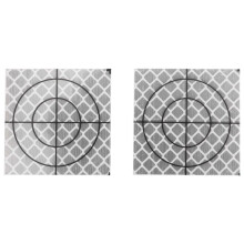 100Pcs Prism Measurement Reflector Sheet Reflective Tape Target Total Station Tunnel Survey 40X40Mm