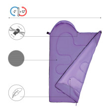 Violet Junior Schlafsack - Leicht, Kompakt