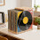 Wooden Record Storage Box With Acrylic Panel For Home 3