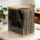 Wooden Record Storage Box With Acrylic Panel For Home 5