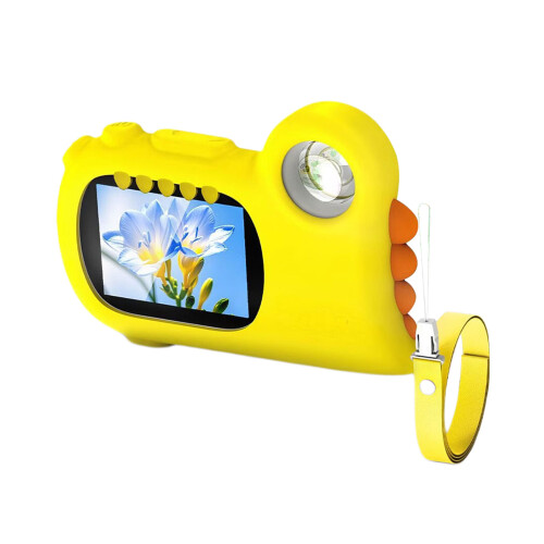 Kindermicroscoop met instelbare helderheid, 2 inch scherm-Geel