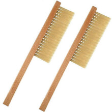 Pieces Bee Bristle Brush Bee Brush Tool with Wooden Handle Bee Brushes with Wooden Handle Beekeeping Hive Tool Bee Brush Beekeeping Brush with Handle