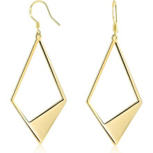 Dangle Earrings for Women Plated Lightweight Statement Rhombus Drop Earrings Leverback Hook Earing for Women Trendy