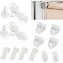 Pack 17mm Blind Brackets - Window Replacement Parts - Curtain Fixing Kit for Blackout Roller Shutters