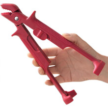 Multi-Purpose Kitchen Tongs, Multifunctional Anti-Scald Tongs for Air Fryer, 2-in-1 Silicone Anti-Scald Clip, Kitchen Accessories for Pizza Trays, Mic