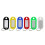 Rectangle Plastic Keychain Name Tag Keyring Pets Office Management 50Set 1