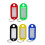 Rectangle Plastic Keychain Name Tag Keyring Pets Office Management 50Set 4
