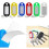 Rectangle Plastic Keychain Name Tag Keyring Pets Office Management 50Set 5