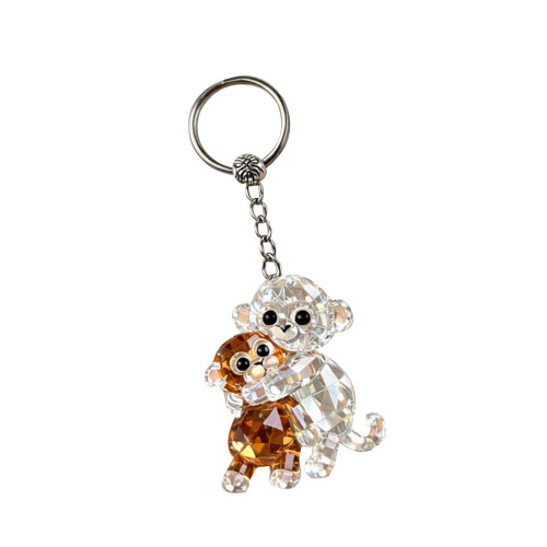Porte-clés de Couple singe Adorable, 7cm de Long, sac-1