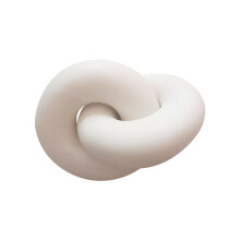 Cercles fusionnés en bois de base Création décorative Pour-Blanc