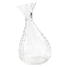 Contemporary Art Ribbed Glass Vases For Flower Bouquets Or-L