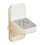 Platzsparender Dusch-Tritthocker, ergonomisches Design,-Grau 1