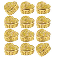 Stylish Gold Or Silver Heart Shaped Candy Holder For-Gold