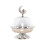 Spacious 12Inch Snacks Tray Practical Eid-Silver Low 1