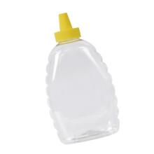 Dicke, transparente Saucenflasche mit-Spitzdeckel L