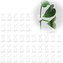 40 Pcs Plant Clips, Self-Adhesive Invisible Wall Clip, Rattan Vine Plant Stent Supports, Office Cable Fixing