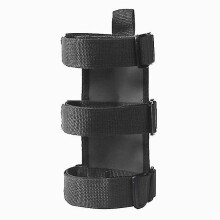 (Black) Adjustable Extinguisher Mount Strap Oxford Cloth Car Roll Bar Fire Extinguisher Holder Belt For Jeep Wrangler Tj Jk Jl 1997-2018