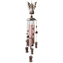 Elegantes Metall-Windspiel mit Tiermotiv, ideal für-3