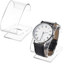 2pcs Watch Stand Display Case, Clear Acrylic Watch Display Stand, Bracelet Holder, 6.3x3.45x6.2cm, Bracelet Display Stand for Men and Women, Watch Dis