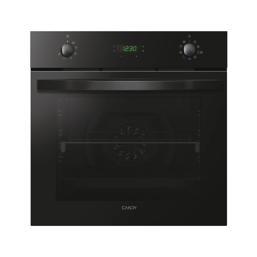 Candy Idea Fidcb676 65L Pyrolytic Electric Fan Single Oven Black