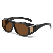 Gafas de apoyo visual para la degeneración macular y el glaucoma, para hombres y mujeres, antirreflejos, con protección UV (marrón oscur