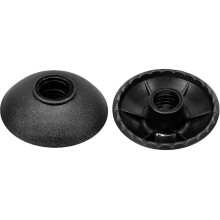 2 Pack Trekking Poles Mud Baskets - Round Hiking Walking Stick Replacement Accessory for Trekking Poles Hiking Camping (14mm, Black)