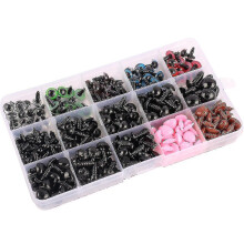 560pcs Safety Eyes And Noses Plastic Dolls Eyes Nose with Gasket Toy Eyes for Dolls - J