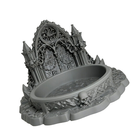 Gothic Castles Tray Jewelry Tray Decorative Display Plate-Gray