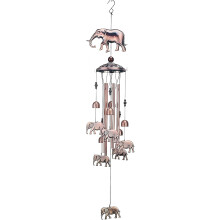 Carillon à vent artistique en métal avec thème animal délicat-7