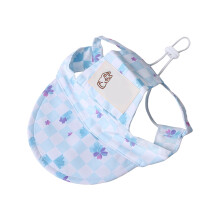 Pet Sun Protective Hat For Dog And Cats Adjustable-Blue M