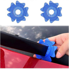 2PCS Car Wiper Arm Hole Protector, Front Window Wiper Protection Sleeve, Arm Hole Protector Pads, Car Wiper Hole Protector(Blue)