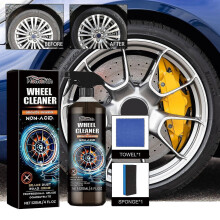(3pcs) Non-Acid Wheel Cleaner, 120ml Powerful Wheel Cleaner Perfect For Cleaning Wheels and Tires, Car Wash Rim Cleaner & Brake Dust Remover