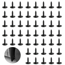 50pcs M5 x 16mm Self Tapping Screws Kit, High Quality Manganese Steel, Rust and Corrosion Resistant, Sharp Thread Design, Compatible with Multiple Car