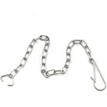 2pcs Universal Toilet Drain Cover Chain Stainless Steel Toilet Flapper Chain Replacement