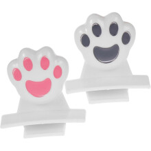 2-Piece Cat Claw Pattern Toilet Seat Lifter with Handle, Sturdy Plastic, Assisted Toilet Seat Lever for Bathroom, Office, and Travel