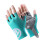 1 Pair Half Finger Gloves For Cyclists Adjustable Sizing-Blue M 1