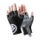 1 Pair Half Finger Gloves For Cyclists Adjustable-Black L 1