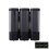 3 Black White Silver ABS Liquid Soap Dispenser Featuring-Black 1