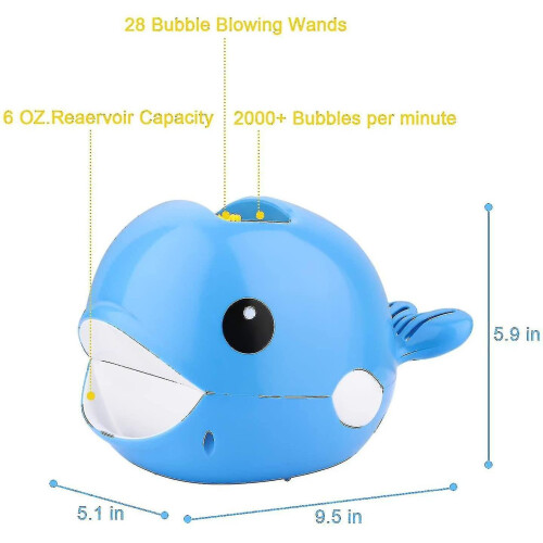 Electric Bubble Whale Bubble Machine Baby Bath Toy G 1
