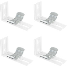 Set of 4 L-shaped right-angle Venetian blind mounting brackets